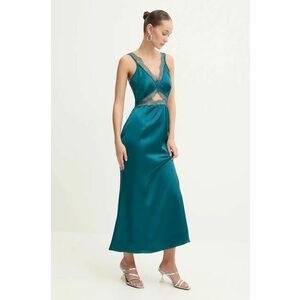 Never Fully Dressed rochie Mimi Dress culoarea turcoaz, maxi, evazați, NFDDR1715 imagine