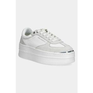 Karl Lagerfeld sneakers din piele KOBO III culoarea alb, KL65025 imagine