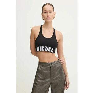 Diesel sutien sport UFSB-COTTON-RACE-BRALETTE culoarea negru, A14591.0HMAU imagine