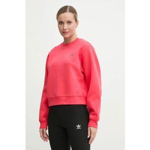 adidas by Stella McCartney bluză trening culoarea portocaliu, neted, IW9909 imagine