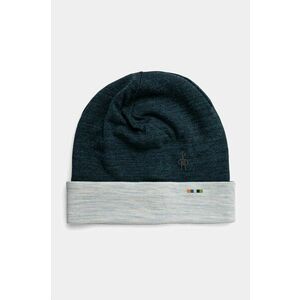 Smartwool beanie cu doua fete Thermal Merino Reversible culoarea turcoaz, de lana, din tesatura neteda imagine