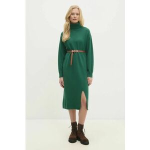 Answear Lab rochie culoarea verde, midi, drept imagine