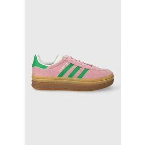 adidas Originals sneakers din piele întoarsă Gazelle Bold culoarea roz, IE0420 imagine