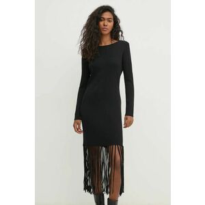 Pedro del Hierro rochie culoarea negru, maxi, drept, 6198624 imagine