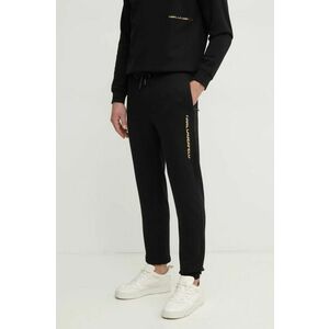 Karl Lagerfeld pantaloni de trening culoarea negru, cu imprimeu, 705464.551900 imagine