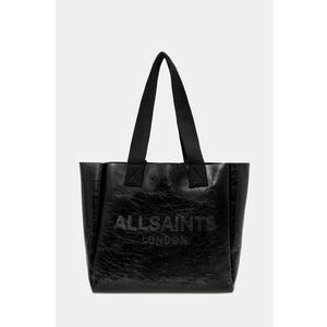 AllSaints poseta de piele IZZY SHINE culoarea negru, W055XB imagine