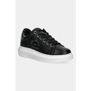 Karl Lagerfeld sneakers din piele KAPRI culoarea negru, KL62538K imagine