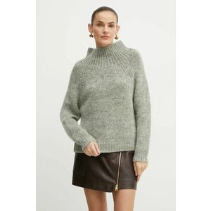 MAX&Co. pulover de lana femei, culoarea gri, cu turtleneck, 2426366024200 imagine