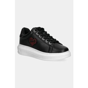 Karl Lagerfeld sneakers din piele KAPRI culoarea negru, KL62515V imagine