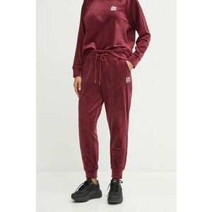 Dkny pantaloni de trening culoarea bordo, cu imprimeu, DP4P3535 imagine