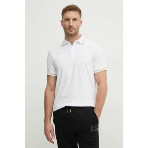 Karl Lagerfeld tricou polo barbati, culoarea alb, cu imprimeu, 745462.551235 imagine