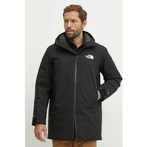 The North Face geaca de puf MTN Range barbati, culoarea negru, de tranzitie, NF0A88WEJK31 imagine