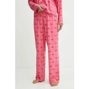 Juicy Couture pantaloni de pijama NOLAN PYJAMA BOTTOMS femei, culoarea roz, JCLPB224502 imagine