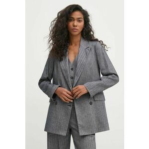 Hoss Intropia blazer din amestec de in culoarea albastru marin, cu doua randuri de nasturi, 5478073 imagine