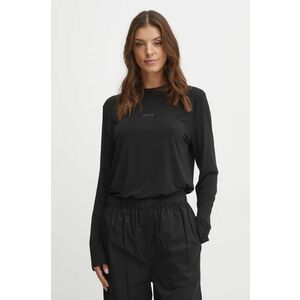 BOSS longsleeve de pijama culoarea negru, 50527188 imagine