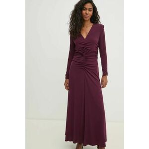 Pedro del Hierro rochie culoarea bordo, maxi, evazati, 6198621 imagine