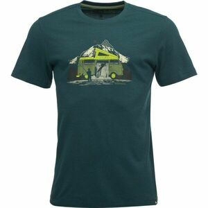 Smartwool RIVER VAN GRAPHIC SS TEE Tricou pentru bărbați, verde închis, mărime imagine