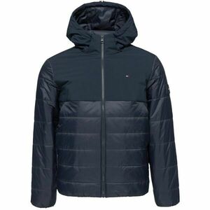 Tommy Hilfiger MIXED MEDIA HOODED Geacă de iarnă pentru bărbați, albastru închis, mărime imagine