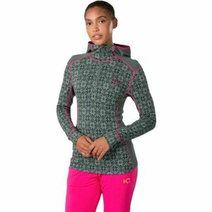 KARI TRAA ROSE Tricou merino cu mânecă lungă de damă, verde închis, mărime imagine