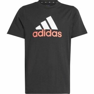 adidas ESSENTIALS TWO-COLOR BIG LOGO COTTON T-SHIRT Tricou juniori, negru, mărime imagine