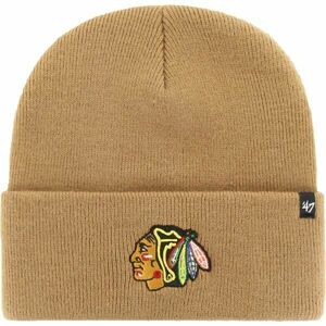 47 NHL CHICAGO BLACKHAWKS HAYMAKER '47 CUFF KNIT BLK Căciulă de iarnă, bej, mărime imagine