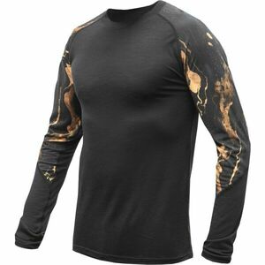 Sensor MERINO IMPRESS Tricou funcțional cu mânecă lungă bărbați, negru, mărime imagine