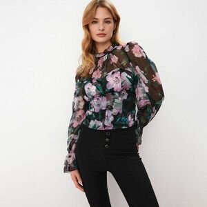 Mohito - Bluză cu model floral - Negru imagine