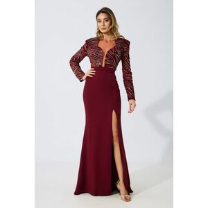 Rochie de ocazie premium Saphire Bordo imagine