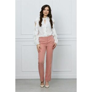 Pantaloni MBG peach cu dunga imagine