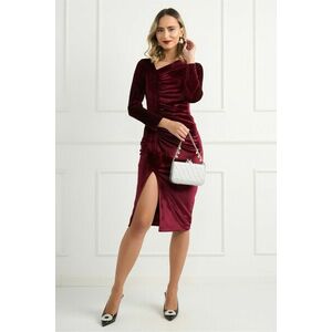 Rochie eleganta, lunga, de culoare bordo imagine