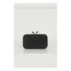 Clutch elegant din strasuri negru imagine