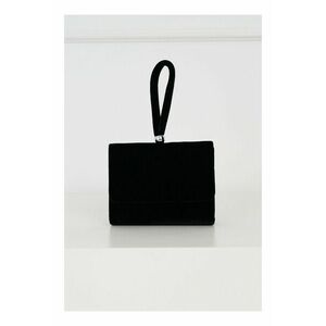 Clutch elegant din catifea negru imagine