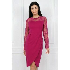 Rochie eleganta cu dantela si maneca lunga imagine