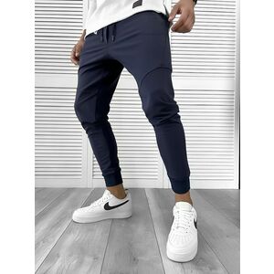 Pantaloni de trening bleumarin conici 12112 Y4-1 imagine