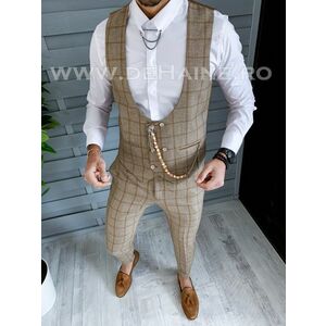 Compleu barbati maro Vesta + Pantaloni B1452 6-2 imagine