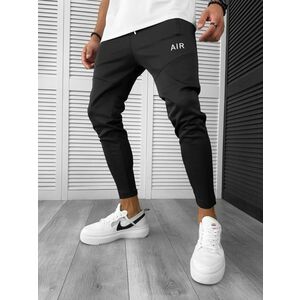 Pantaloni de trening negri conici 10237 Y19 imagine