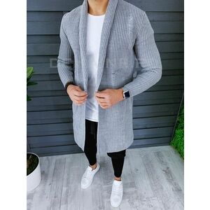 Cardigan barbati gri slim fit ZR T3641 O2-4.1 imagine