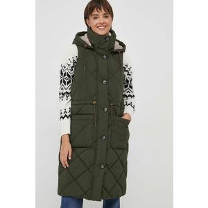 Barbour vesta femei, culoarea verde, de tranzitie imagine