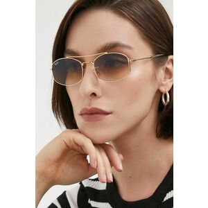 Ray-Ban ochelari de soare femei, culoarea bej imagine