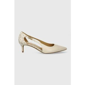 MICHAEL Michael Kors pumps Veronica culoarea bej, pe toc jos, 40H3VRMP2L imagine