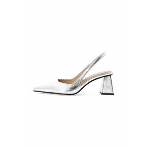 Bianco pumps BIAMARALYN culoarea argintiu, cu toc drept, cu toc deschis, 11240959 imagine