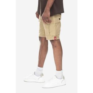 Alpha Industries pantaloni scurți din bumbac Alpha Industries Ripstop Jogger Short 106250 14 culoarea bej 106250.14-beige imagine