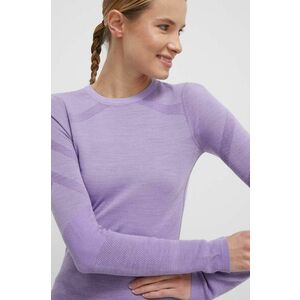 Smartwool longsleeve funcțional Intraknit Thermal Merino culoarea violet imagine