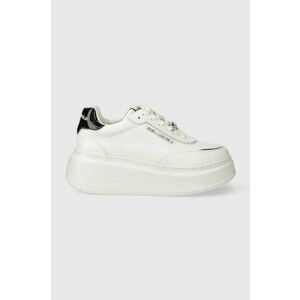 Karl Lagerfeld sneakers din piele ANAKAPRI culoarea alb, KL63519 imagine