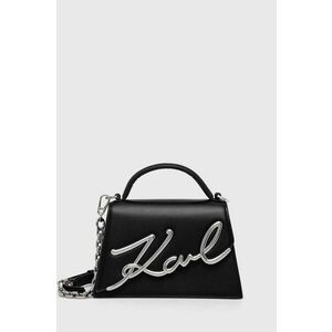 Karl Lagerfeld poseta de piele culoarea negru imagine