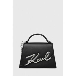 Karl Lagerfeld poseta de piele culoarea negru imagine