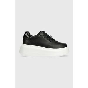 Karl Lagerfeld sneakers din piele ANAKAPRI culoarea negru, KL63519 imagine