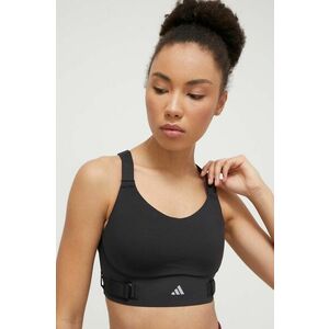 adidas Performance sutien sport Fastim FastImpact Luxe culoarea negru, uni IQ3359 imagine