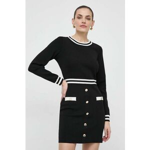 Morgan rochie culoarea negru, mini, mulata imagine