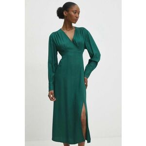 Answear Lab rochie culoarea verde, midi, drept imagine